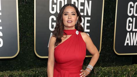 salma hayek in the nude|Salma Hayek, 56, Poses Nude, Showing Off Abs in Sauna Pic